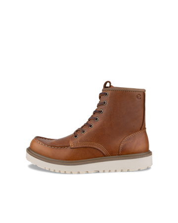 ECCO STAKER CLASSIC LEATHER BOOTS WOMEN 