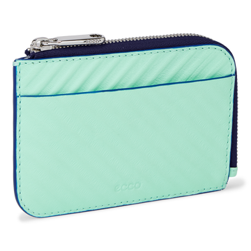 ECCO WALLET CARD CASE ZIPPED GROOVED 