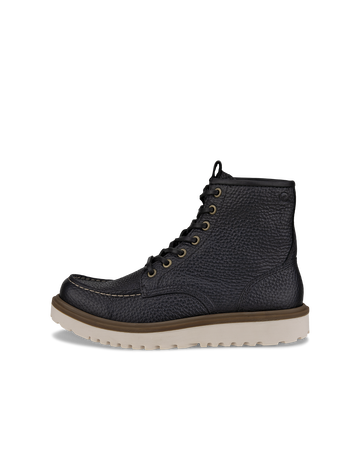 ECCO STAKER CLASSIC LEATHER BOOTS WOMEN 